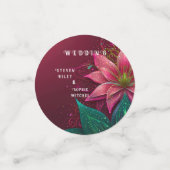 Luxuriöse Floral Wedding Invitation Suite Konfetti (Klein Vorderseite)