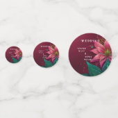 Luxuriöse Floral Wedding Invitation Suite Konfetti (Rückseiten)