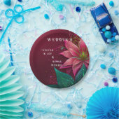 Luxuriöse Floral Wedding Invitation Suite Pappteller (Party)