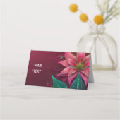 Luxuriöse Floral Wedding Invitation Suite Platzkarte (Rückseite)