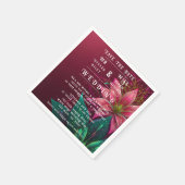 Luxuriöse Floral Wedding Invitation Suite Serviette (Ecke)