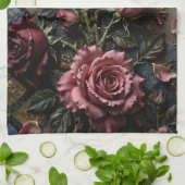 Luxuriöse florale Dekoration Geschirrtuch (Gefaltet)