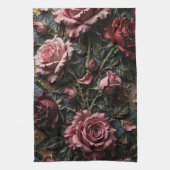 Luxuriöse florale Dekoration Geschirrtuch (Vertikal)