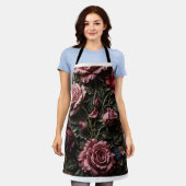 Luxuriöse florale Dekoration Schürze (Getragen)