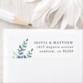 Luxuriöse florale Hochzeitsrücksendeadresse (Insitu)