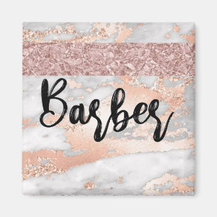 Luxuriöse Fluid Art: Marble-Tinte Fusion Barber Magnet