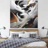 Luxuriöse Fluidkunst Leinwanddruck (Insitu (Schlafzimmer))