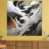 Luxuriöse Fluidkunst Leinwanddruck (Insitu (Wohnzimmer))