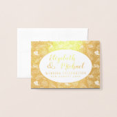 Luxuriöse FOIL FOTO Falten Elegante Blätter WEDD Folienkarte (Vorderseite mit Umschlag)