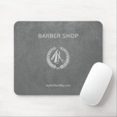Luxuriöse Friseurwerkstatt silber dunkelgraues Led Mousepad (Mit Mouse)