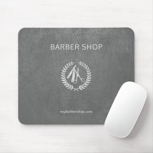 Luxuriöse Friseurwerkstatt silber dunkelgraues Led Mousepad (Mit Mouse)