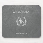 Luxuriöse Friseurwerkstatt silber dunkelgraues Led Mousepad (Vorne)