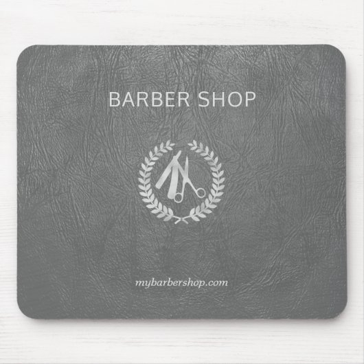 Luxuriöse Friseurwerkstatt silber dunkelgraues Led Mousepad (Vorne)
