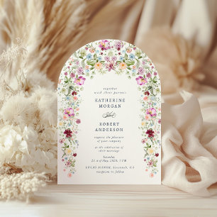 Luxuriöse Frühlingsgarten-Hochzeitseinladung Einladung