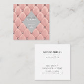 luxuriöse gehobene Imitate Rose Gold Visitenkarte (Vorne/Hinten)