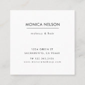 luxuriöse gehobene Imitate Rose Gold Visitenkarte (Rückseite)