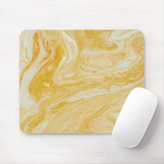 Luxuriöse, gelbe Marmormousepad Mousepad (Mit Mouse)