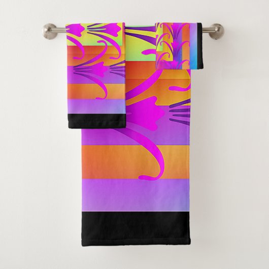 LUXURIÖSE GEMISCHTE FLORA BADHANDTUCH SET (Insitu)