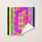 LUXURIÖSE GEMISCHTE FLORA BADHANDTUCH SET (Waschlappen)