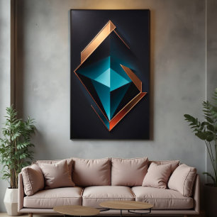 Luxuriöse Geometrie: Der Glanz der Zukunft in A Poster
