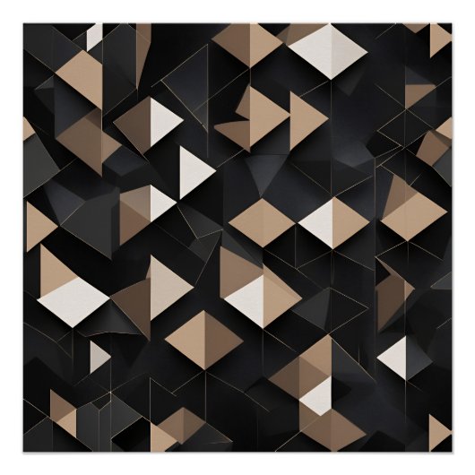 Luxuriöse Geometrie Poster (Vorderseite)