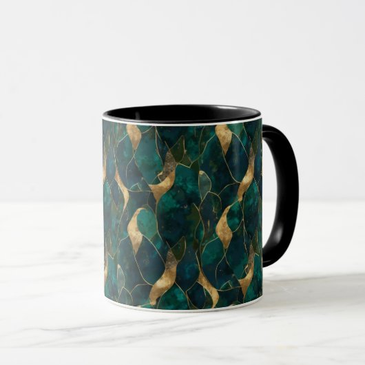 Luxuriöse geometrische Abstrakte Combo-Tasse Tasse (VorderseiteRechts)