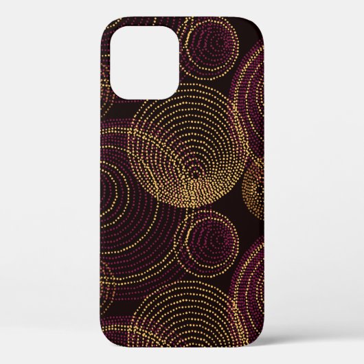 Luxuriöse geometrische Gold Print Case-Mate iPhone Hülle (Rückseite)