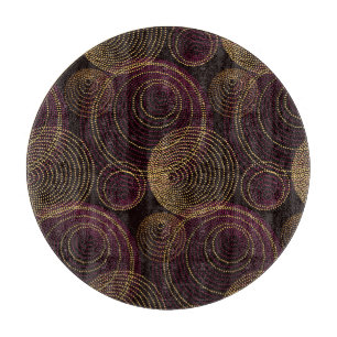 Luxuriöse geometrische Gold Print Schneidebrett