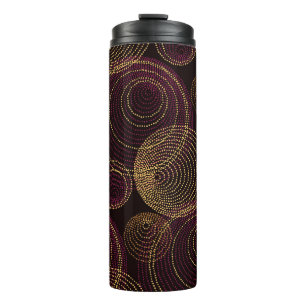 Luxuriöse geometrische Gold Print Thermosbecher