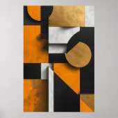 Luxuriöse geometrische Komposition Poster (Vorne)