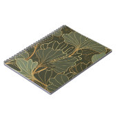 Luxuriöse Ginkgo Gold Line Art Notizblock (Linke Seite)