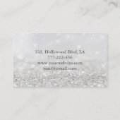 Luxuriöse Glam elegante Imitate Glitzer Haar und M Visitenkarte (Rückseite)