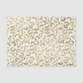Luxuriöse Glam Gold Leopard Print Seidenpapier (Vorderseite)