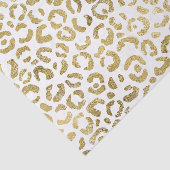 Luxuriöse Glam Gold Leopard Print Seidenpapier (Ausschnitt)