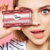 Luxuriöse, glänzende Rot-Moderne mit Diamanten und Visitenkarte