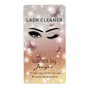 Luxuriöse glitterwink lash extension lash cleaner