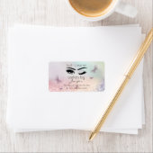 Luxuriöse Glitterwink lash Verlängerung lash reini Adressaufkleber (Insitu)