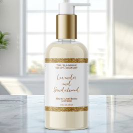 Luxuriöse Glitzer-Kosmetik-Flaschenetikmarke Rechteckiger Aufkleber