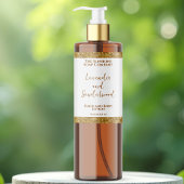 Luxuriöse Glitzer-Kosmetik-Flaschenetikmarke Rechteckiger Aufkleber