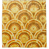 Luxuriöse Glitzer-Runden für Metallfolien Duschvorhang (Vorderseite)