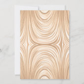 LUXURIÖSE GLITZER SATIN CHAMPAGNE & GOLD EINLADUNG (Rückseite)