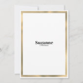 Luxuriöse Glitzer Tropfen Brautparty Einladung (Rückseite)