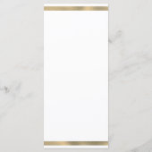 Luxuriöse Glitzer Tropfen Hochzeitsmenü Programm (Rückseite)