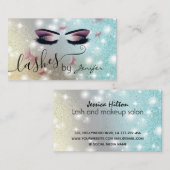 Luxuriöse glitzernde, glitzernde Schmetterlingshas Visitenkarte (Vorne/Hinten)