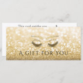 Luxuriöse glitzernde Goldstriche & Augenbrauen (Vorne/Hinten)