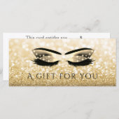 Luxuriöse glitzernde Goldstriche & Augenbrauen (Vorne/Hinten)