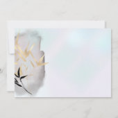 Luxuriöse Gold Bamboo Monogram Note Card Mitteilungskarte (Rückseite)