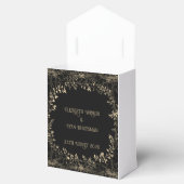 Luxuriöse Gold & Black Sepia Bloral Finish Geschenkschachtel (Geöffnet)