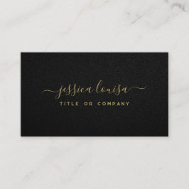 Luxuriöse Gold & Black Visitenkarte