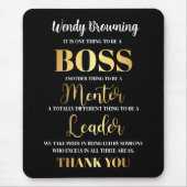 Luxuriöse Gold Boss Wertungswoche Mousepad (Vorne)